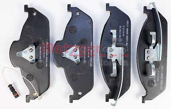 Jogo de 4 pastilhas de travão METZGER ref. 1170281